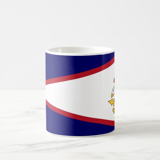Mok met vlag van Amerikaans-Samoa- USA (Center)