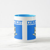 Mok met vlag van Connecticut (Midden)