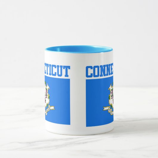 Mok met vlag van Connecticut (Midden)