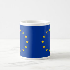 Mok met vlag van de Europese Unie