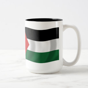 Mok met vlag van de Palestijnse Autoriteit