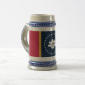 Mok met vlag van de staat Mississippi, VS (Voorkant links)