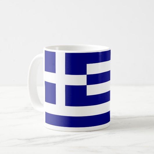 Mok met vlag van Griekenland (Voorkant links)