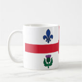Mok met vlag van Montreal, Canada (Links)