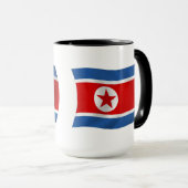 Mok met vlag van Noord-Korea (Voorkant rechts)
