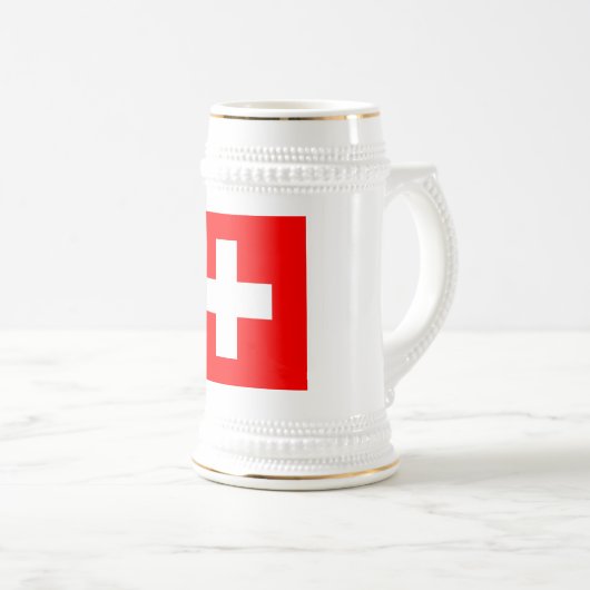 Mok met Vlag van Zwitserland (Voorkant rechts)