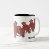 Mok met vogelcartoons (Voorkant rechts)
