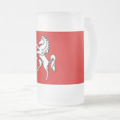 Mok met vorstglas met vlag van Kent, Engeland (Voorkant rechts)