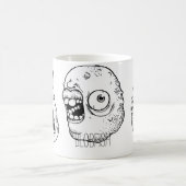 Mok met vreemde vervormde gezichten (Center)