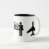 mok met 'Wanderlust' Pictogram (Voorkant rechts)