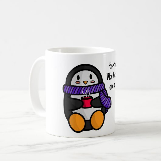 Mok met warme chocolade (Voorkant links)