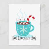 Mok met warme chocolade briefkaart (Voorkant)