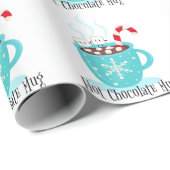 Mok met warme chocolade cadeaupapier (Rol Hoek)