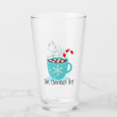 Mok met warme chocolade glas (Achterkant)