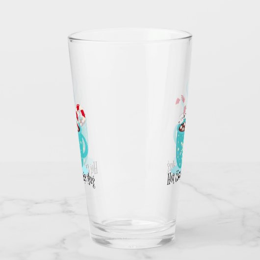 Mok met warme chocolade glas (Links)