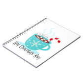 Mok met warme chocolade notitieboek (Linkerzijde)