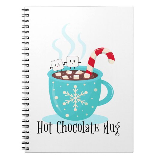 Mok met warme chocolade notitieboek (Voorkant)