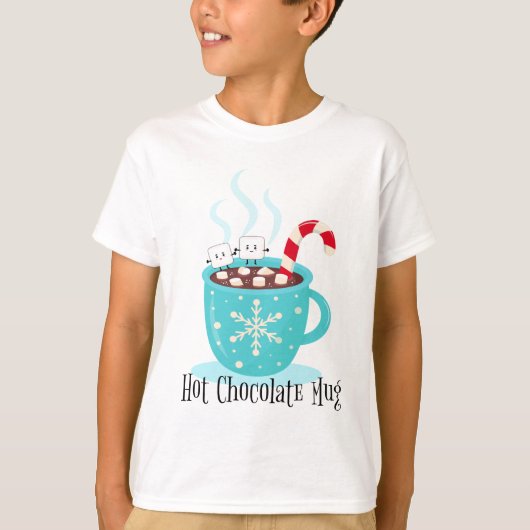 Mok met warme chocolade t-shirt (Voorkant)