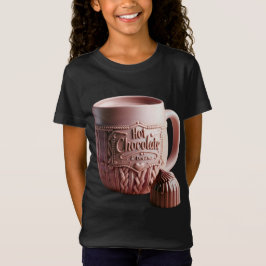 Mok met warme chocolade t-shirt