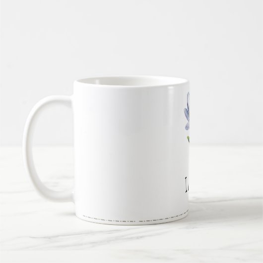Mok met waterverf-stijl bloemendesign (Links)