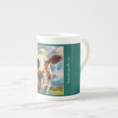 Mok met waterverf van kabeljauw (Voorkant rechts)