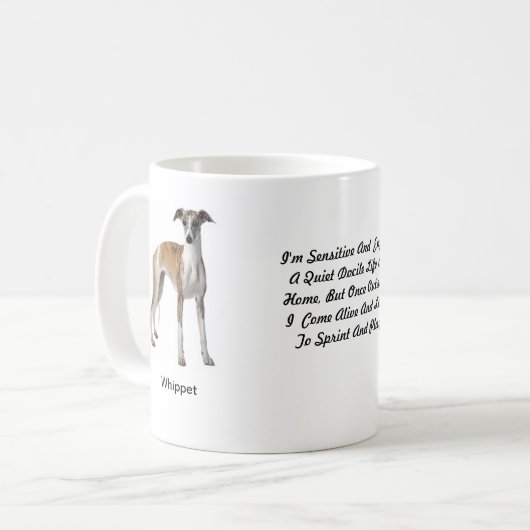 Mok met wieltjes - met twee afbeeldingen en een mo (Voorkant links)