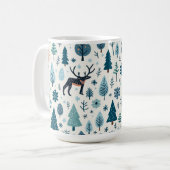 mok met winterrendieren (Voorkant links)