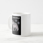 Mok met wolf (Voorkant links)