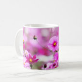 Mok met zoete roze bloem (Voorkant links)
