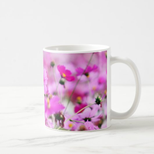 Mok met zoete roze bloem (Rechts)