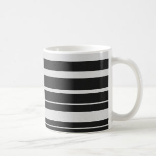 Mok met zwarte en witte streping
