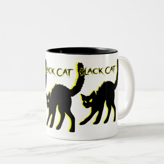 Mok met zwarte kat (Voorkant rechts)
