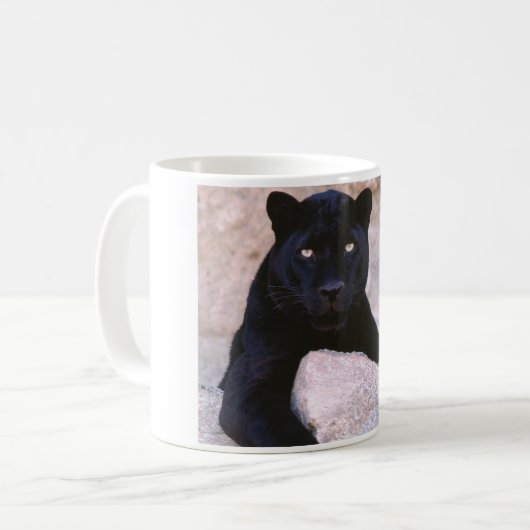 Mok met zwarte kat (Voorkant links)