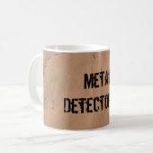 Mok: metaaldetector (schatkistkaart) koffiemok (Voorkant links)