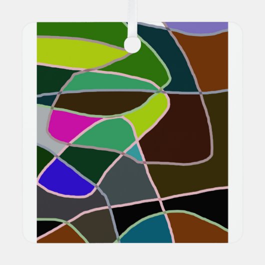 mok metalen ornament (Voorkant)