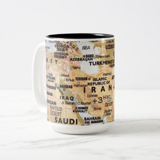 Mok Midden-Oostenkaart (Voorkant links)