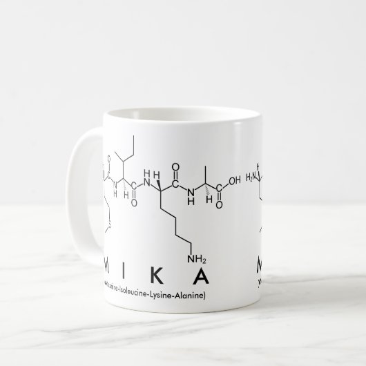 Mok Mika peptide name (Voorkant links)