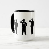 Mok militaire afdelingen Silhouettes (Voorkant links)