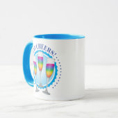 Mok Mimosa Rainbow Champagne Glasses (Voorkant links)