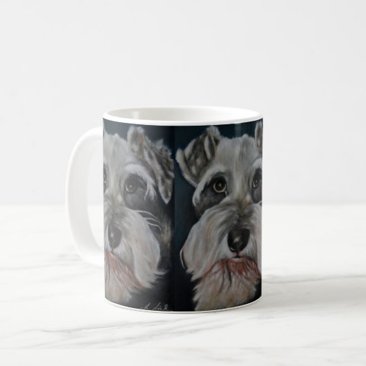 Mok Mini Schnauzer Coffe (Voorkant links)
