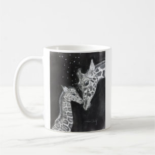 Mok moeder en Baby Giraffe
