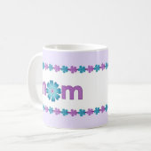 Mok moederdag Paarse lentevloeren (Voorkant links)