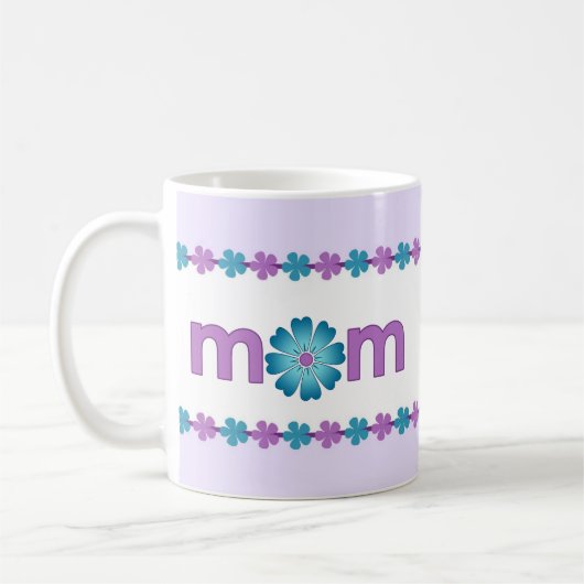 Mok moederdag Paarse lentevloeren (Links)