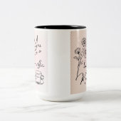 mok, moederdag tweekleurige koffiemok (Center)