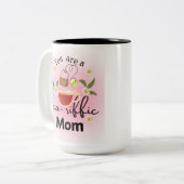 mok, moederdag tweekleurige koffiemok (Voorkant links)