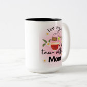 mok, moederdag tweekleurige koffiemok (Voorkant rechts)