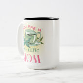 mok, moederdag tweekleurige koffiemok (Voorkant links)