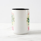 mok, moederdag tweekleurige koffiemok (Center)