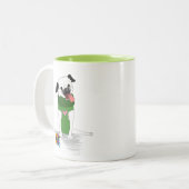 Mok: Mok van handige tweetone koffie pugging (Voorkant links)