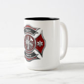 mok " monogram brandweerman" (Voorkant rechts)